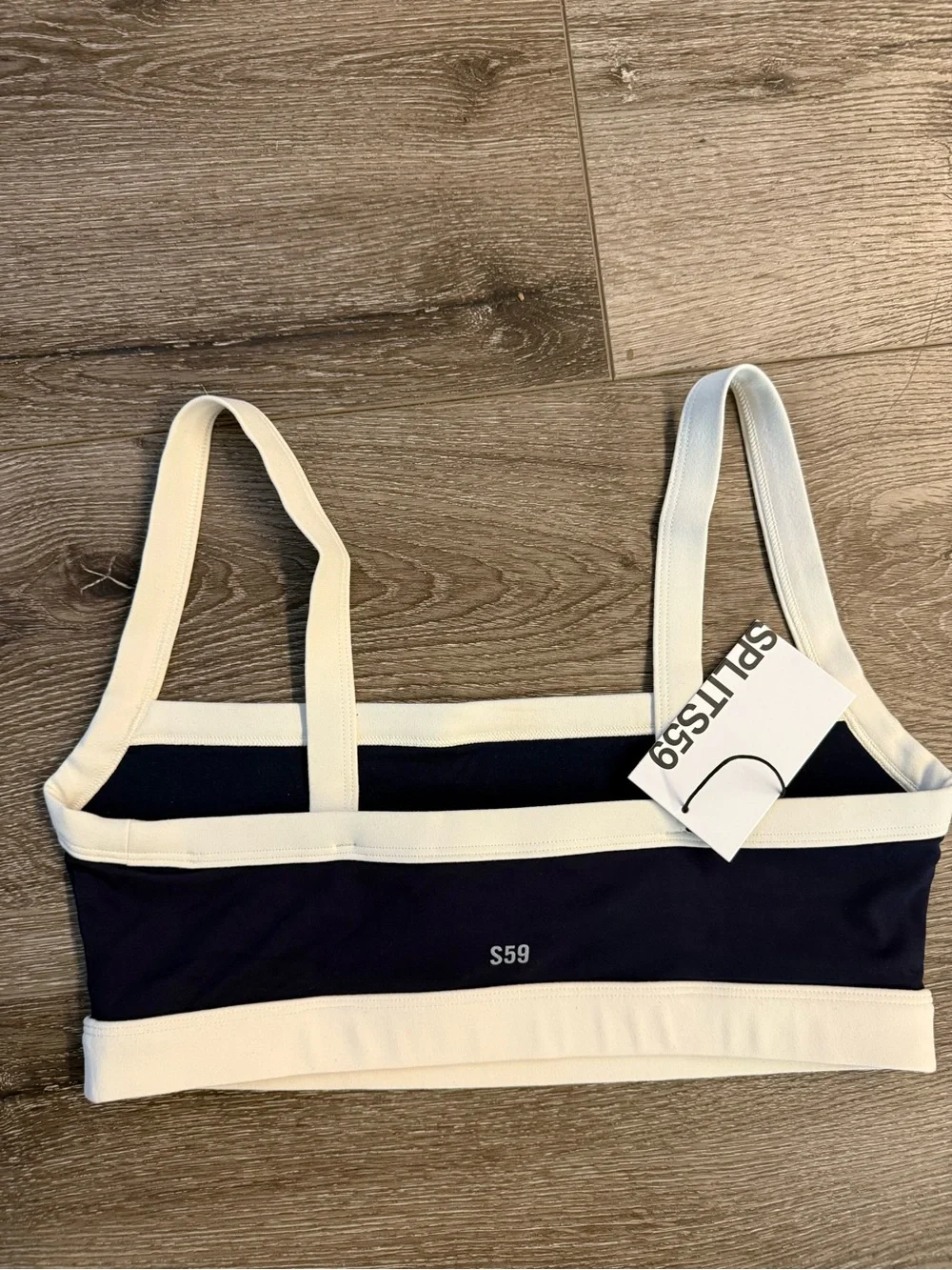 Splits59 NWT MONAH RIGOR BRA INDIGO/CREAM NWT SIZE MEDIUM - Picture 5 of 6